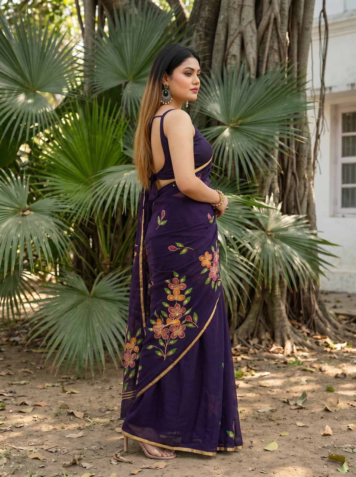MIMOSA Saree Saree — pose 3 styling detail