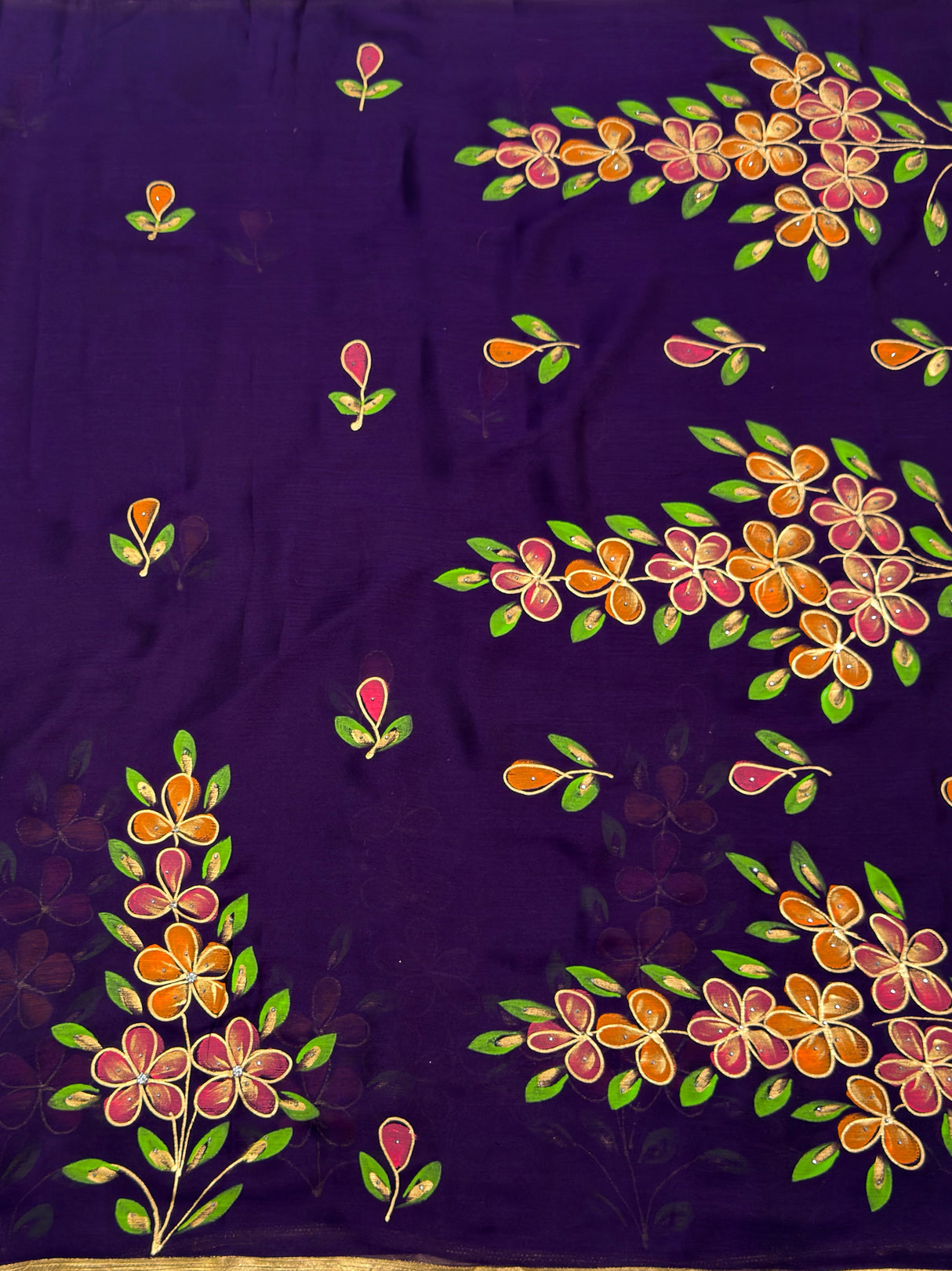 MIMOSA Saree Saree — pallu and zari work detail