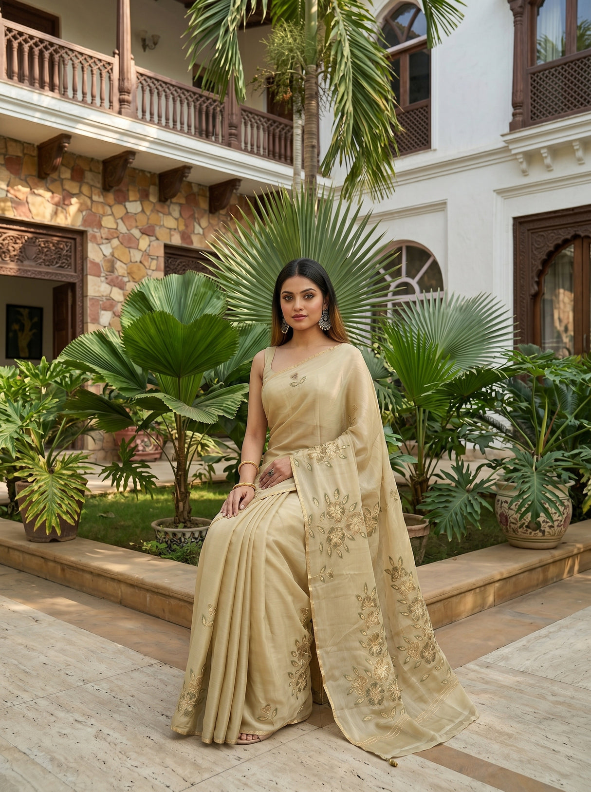 MIMOSA Saree Saree — pose 8 styling detail