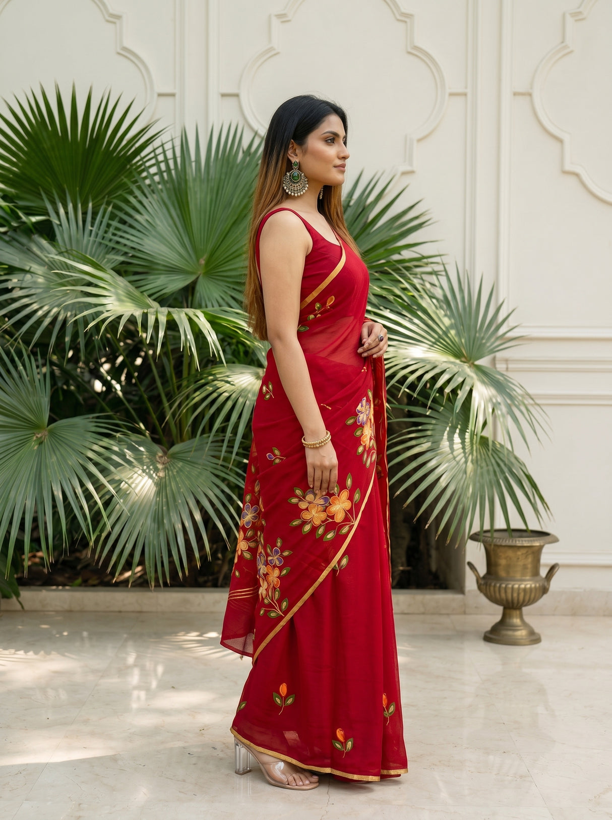 MIMOSA Saree Saree — pose 3 styling detail