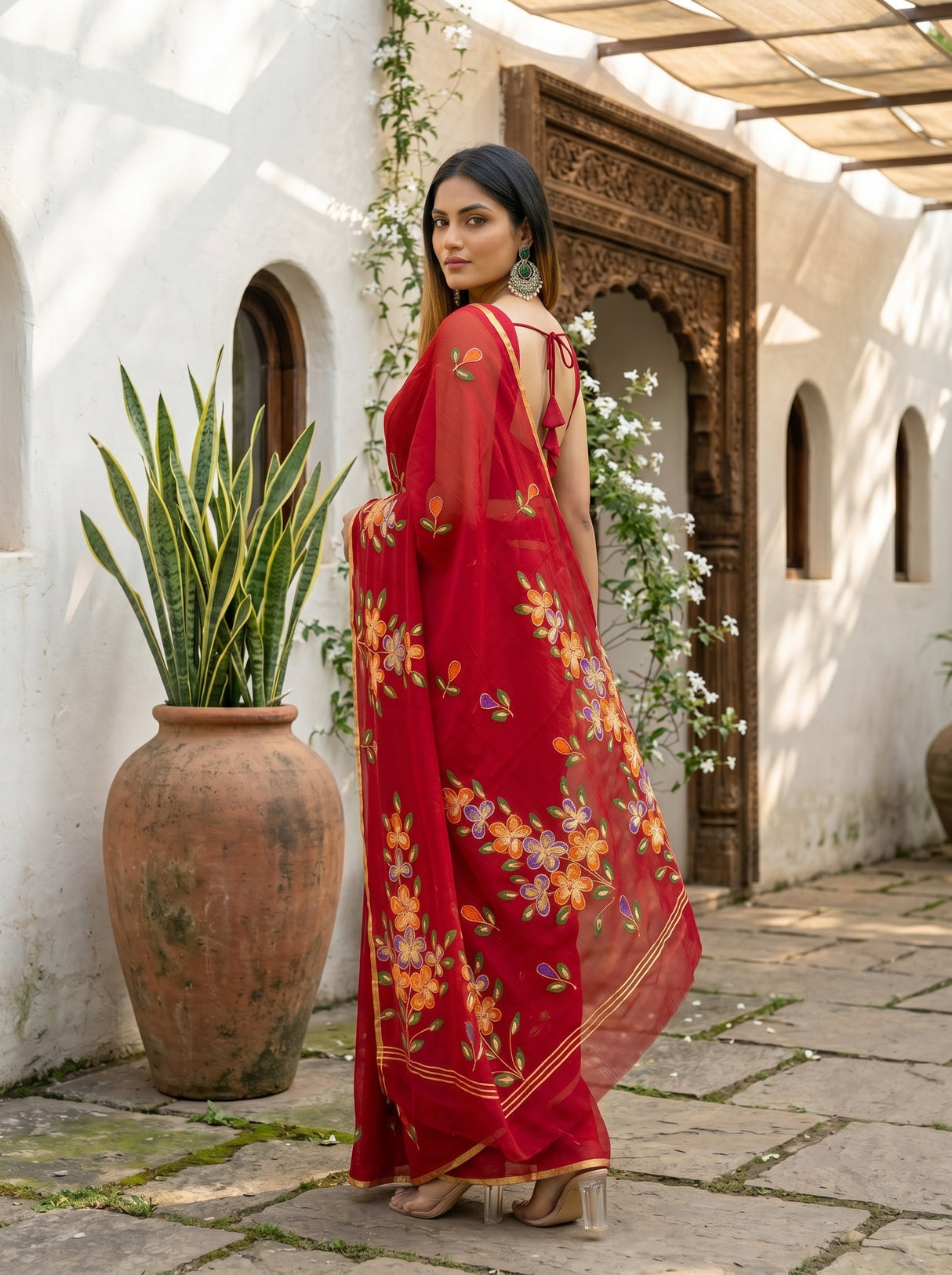 MIMOSA Saree Saree — pose 5 styling detail