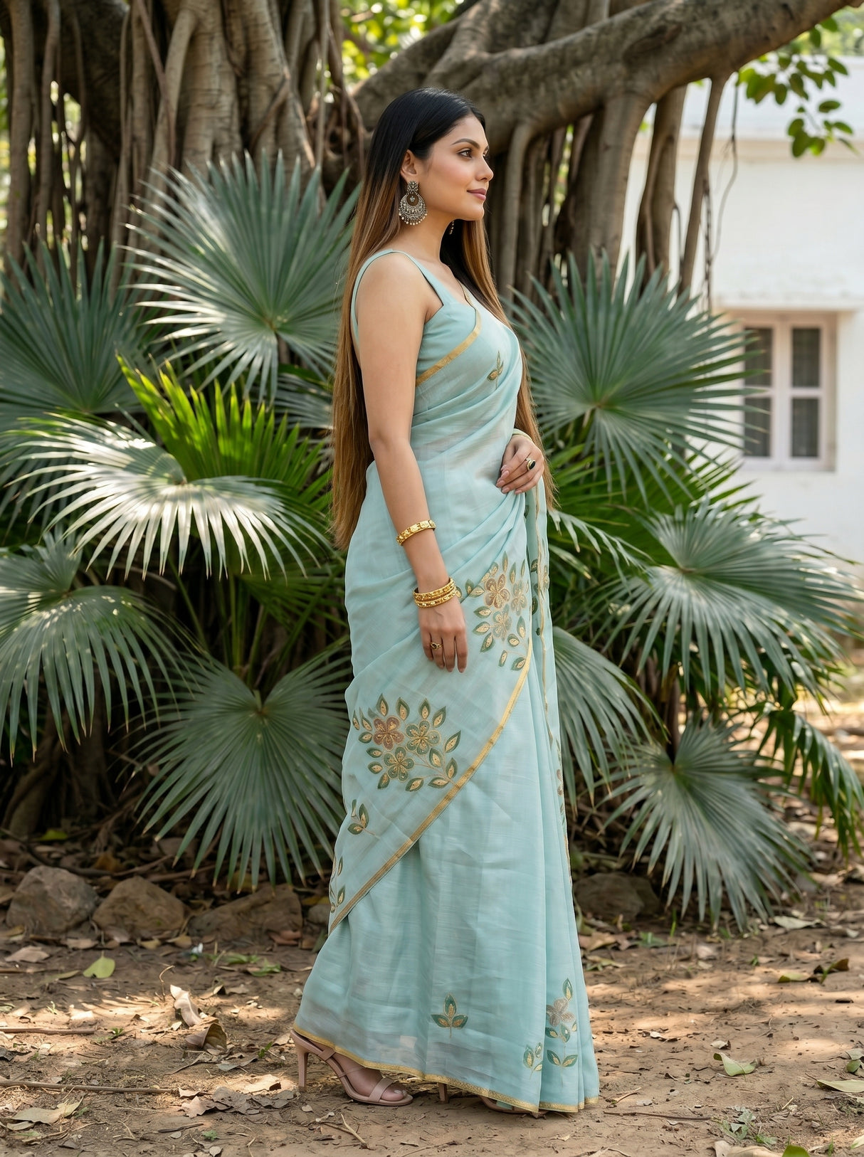 MIMOSA Saree Saree — pose 3 styling detail