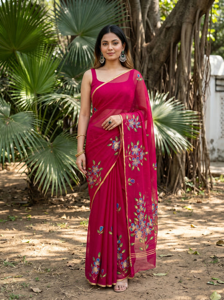 MIMOSA Saree Saree — front view on mannequin