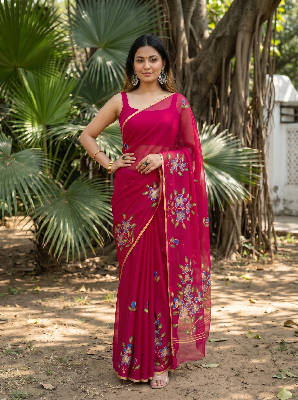 MIMOSA Saree Saree — pose 4 styling detail