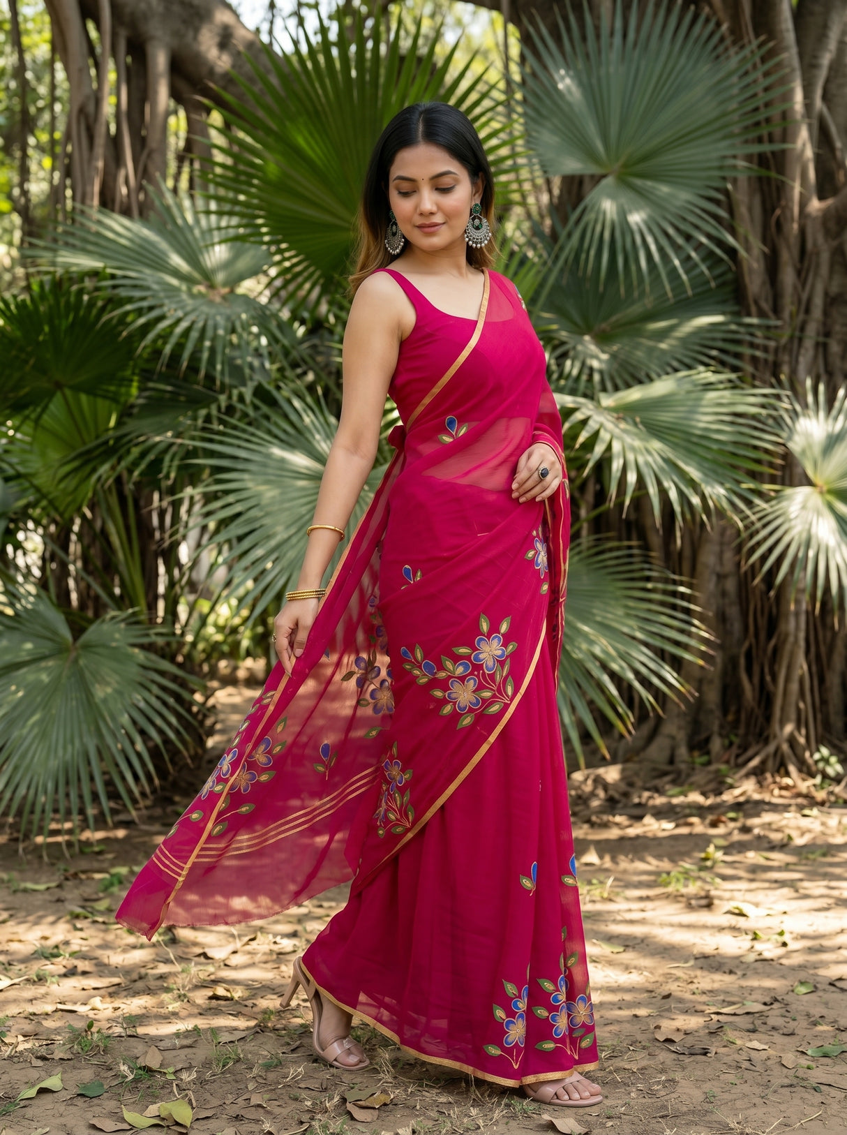 MIMOSA Saree Saree — pose 9 styling detail