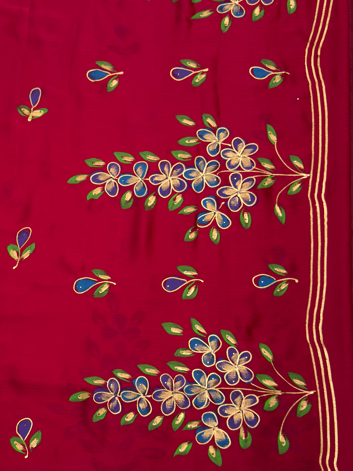 MIMOSA Saree Saree — pallu and zari work detail