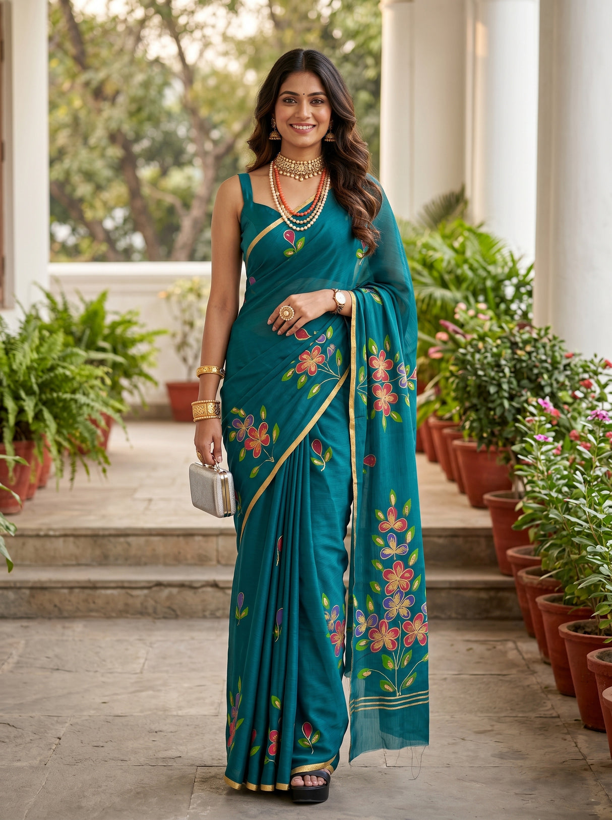 MIMOSA Saree Saree — front view on mannequin