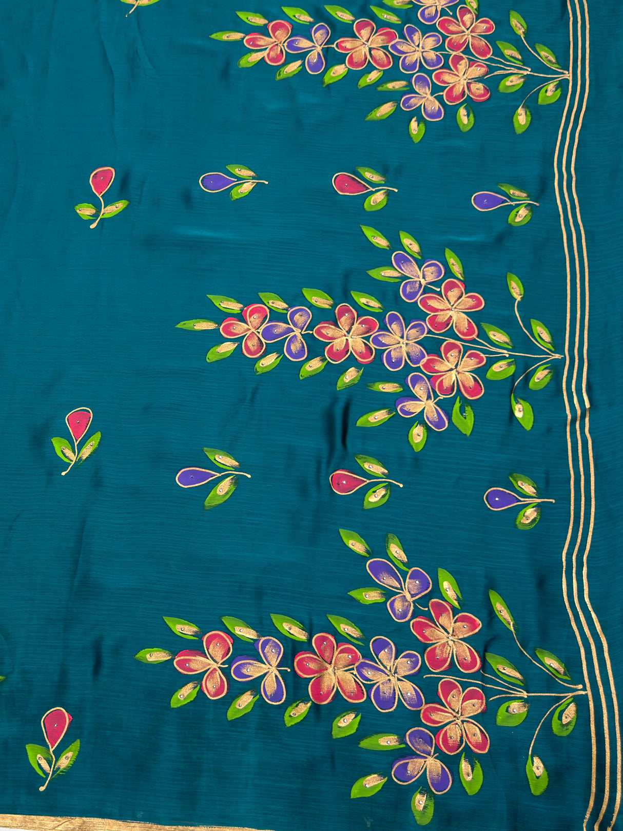 MIMOSA Saree Saree — pallu and zari work detail