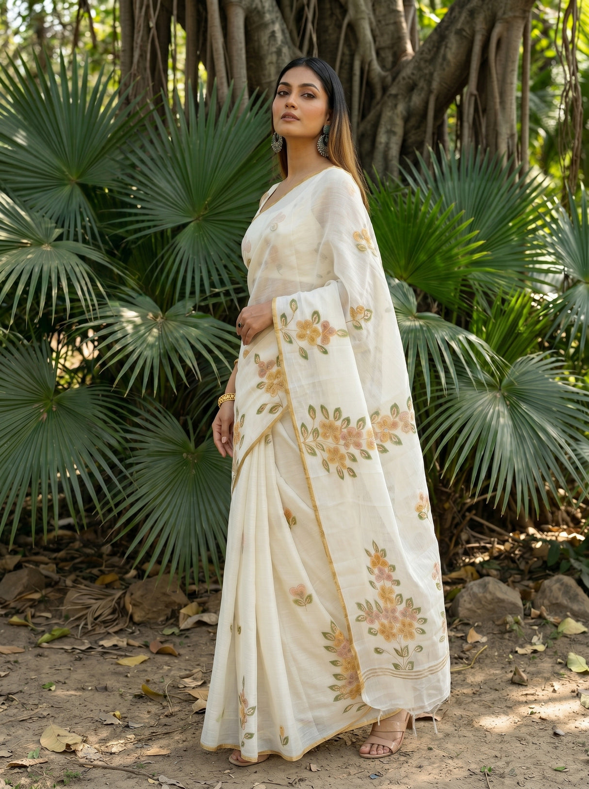 MIMOSA Saree Saree — pose 5 styling detail