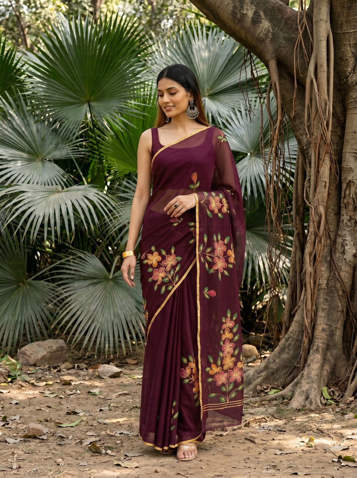 MIMOSA Saree Saree — pose 10 styling detail