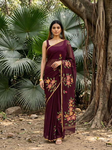 MIMOSA Saree Saree — front view on mannequin