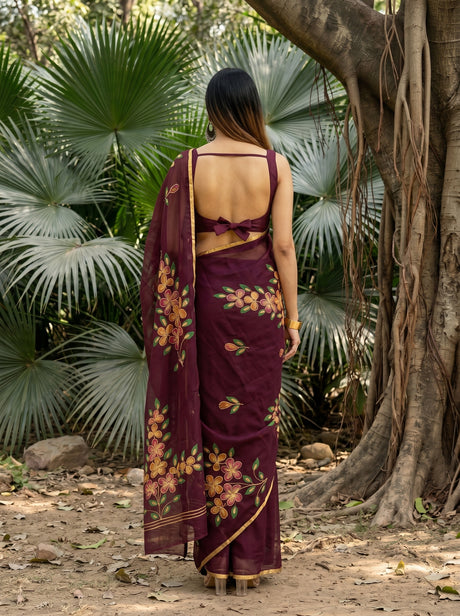 MIMOSA Saree Saree — pose 2 styling detail