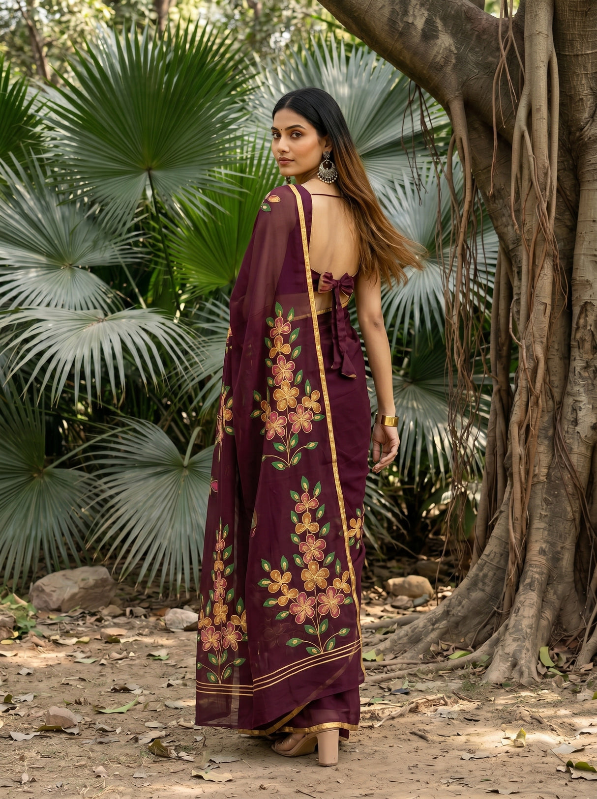 MIMOSA Saree Saree — pose 5 styling detail