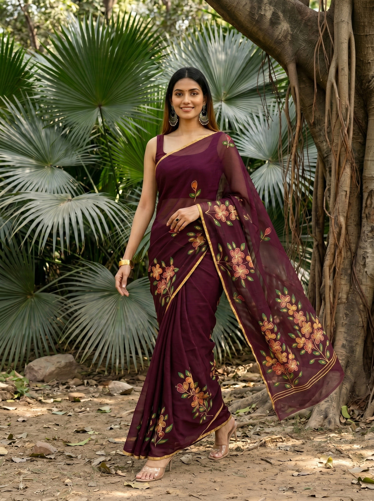 MIMOSA Saree Saree — pose 6 styling detail