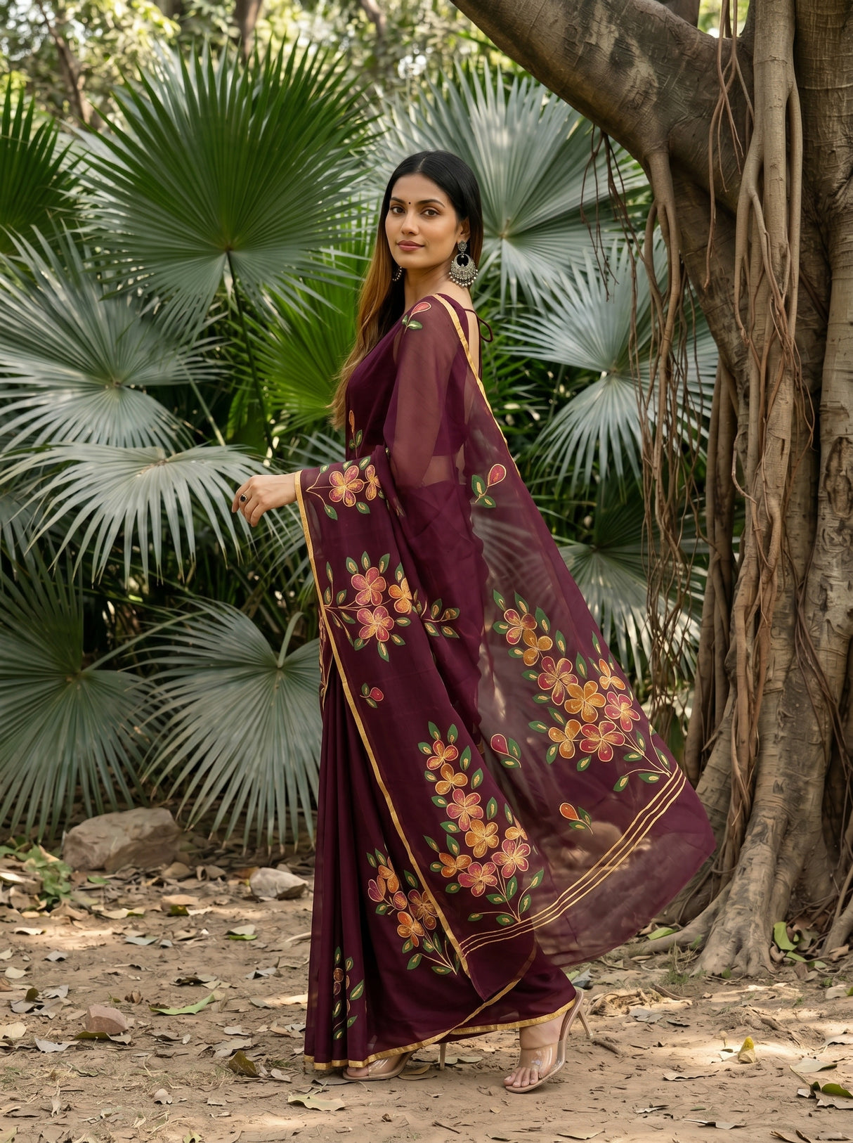 MIMOSA Saree Saree — pose 9 styling detail