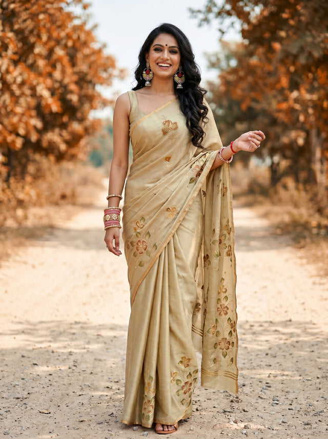 MIMOSA Saree Saree — front view on mannequin
