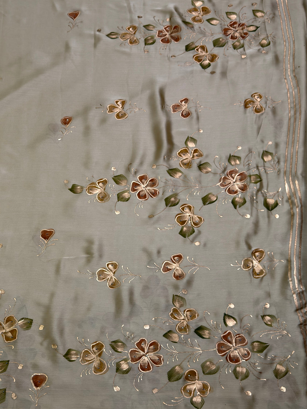 MIMOSA Saree Saree — pallu and zari work detail