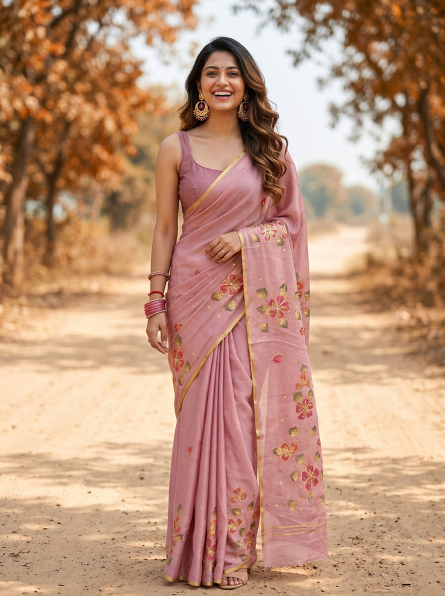 MIMOSA Saree Saree — front view on mannequin