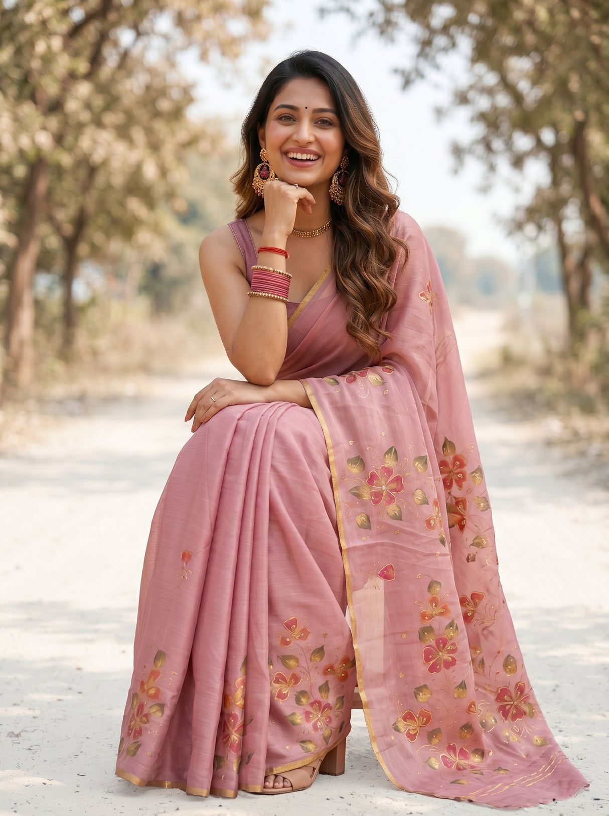 MIMOSA Saree Saree — pose 8 styling detail