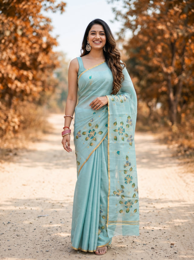 MIMOSA Saree Saree — front view on mannequin