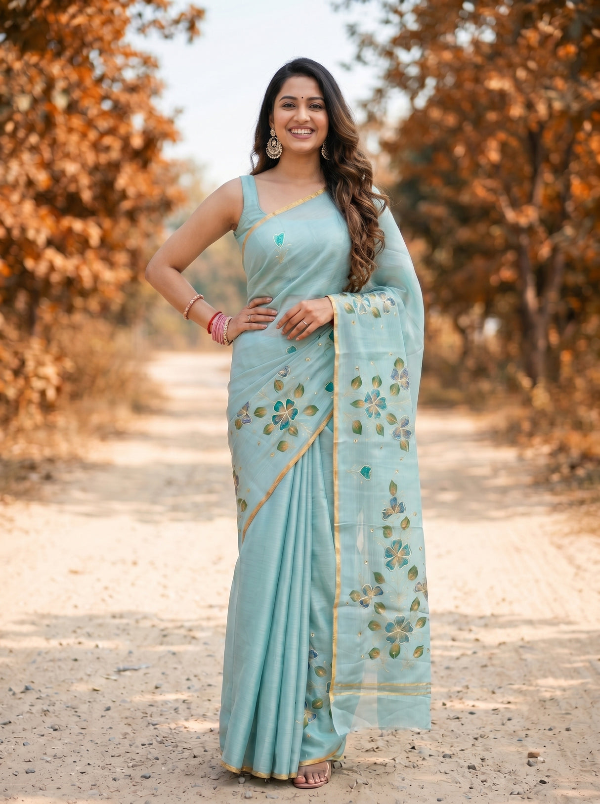 MIMOSA Saree Saree — pose 4 styling detail
