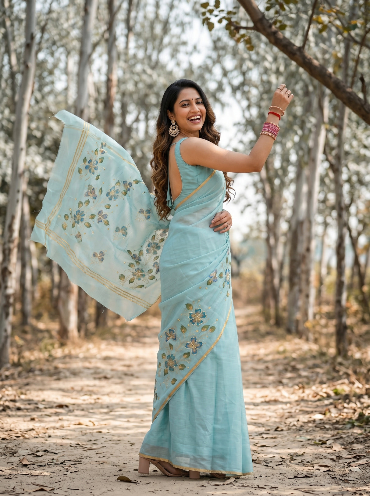 MIMOSA Saree Saree — pose 5 styling detail
