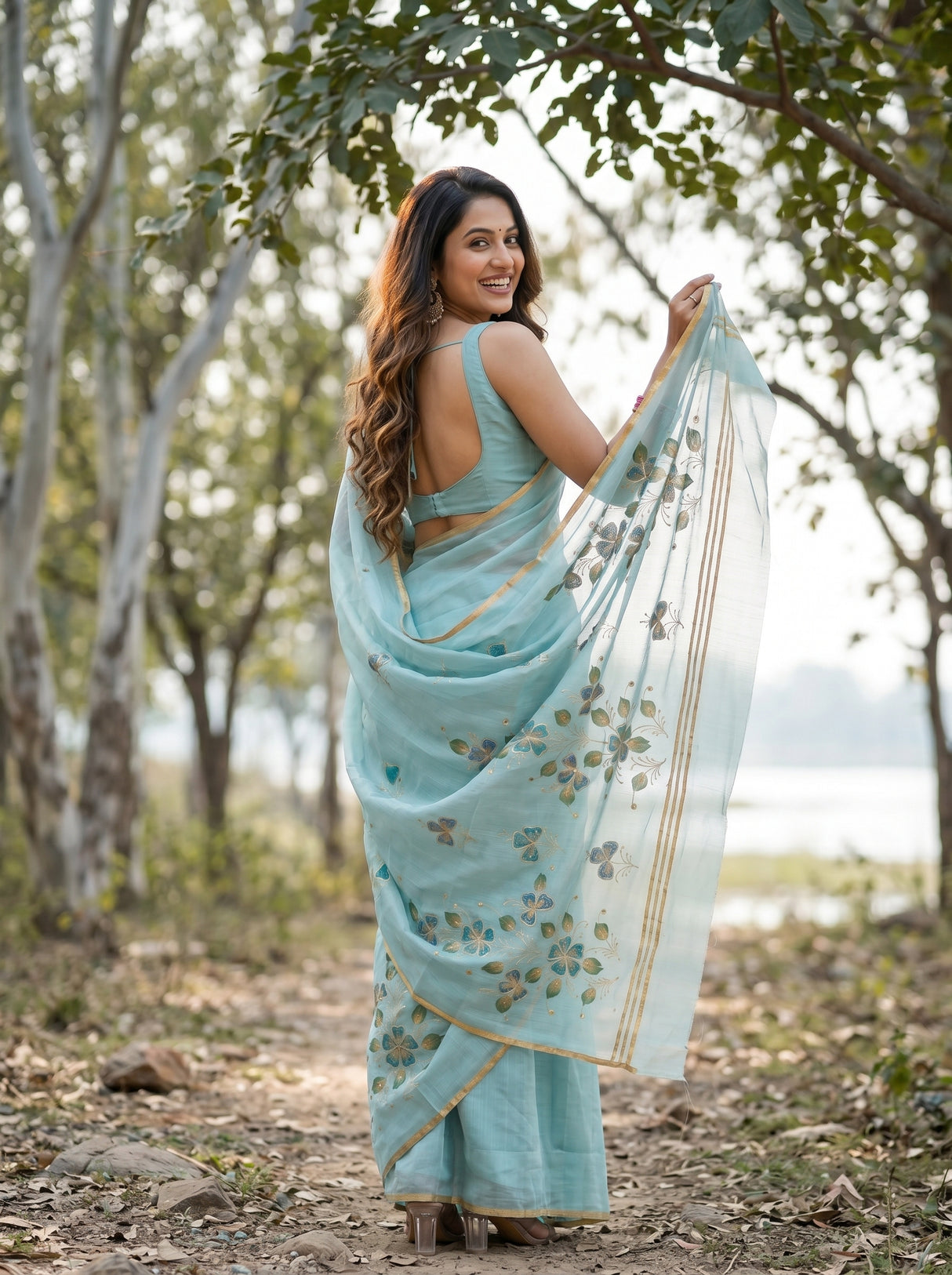 MIMOSA Saree Saree — pose 7 styling detail