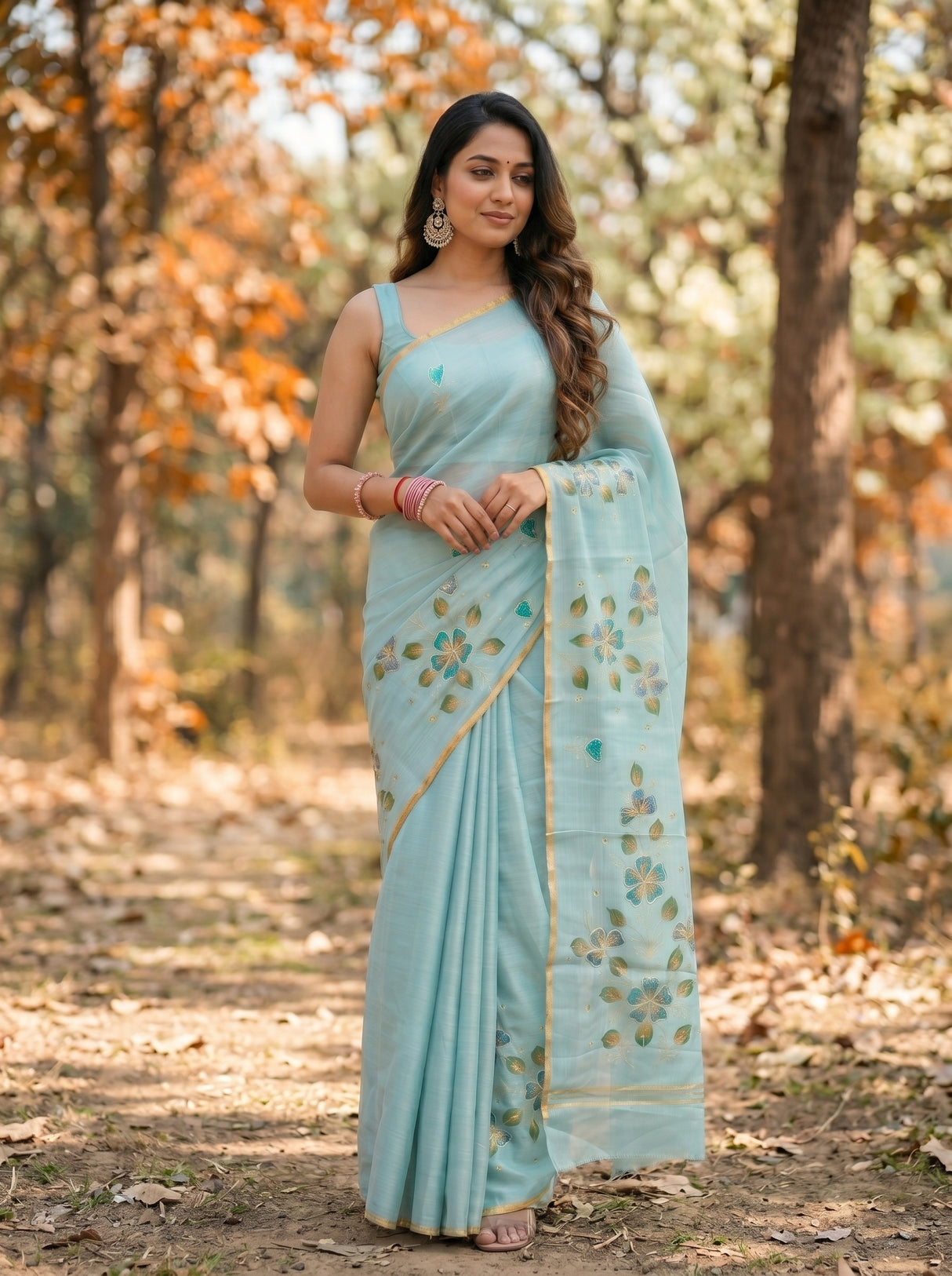 MIMOSA Saree Saree — pose 9 styling detail