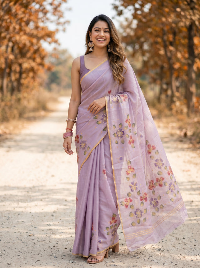 MIMOSA Saree Saree — front view on mannequin