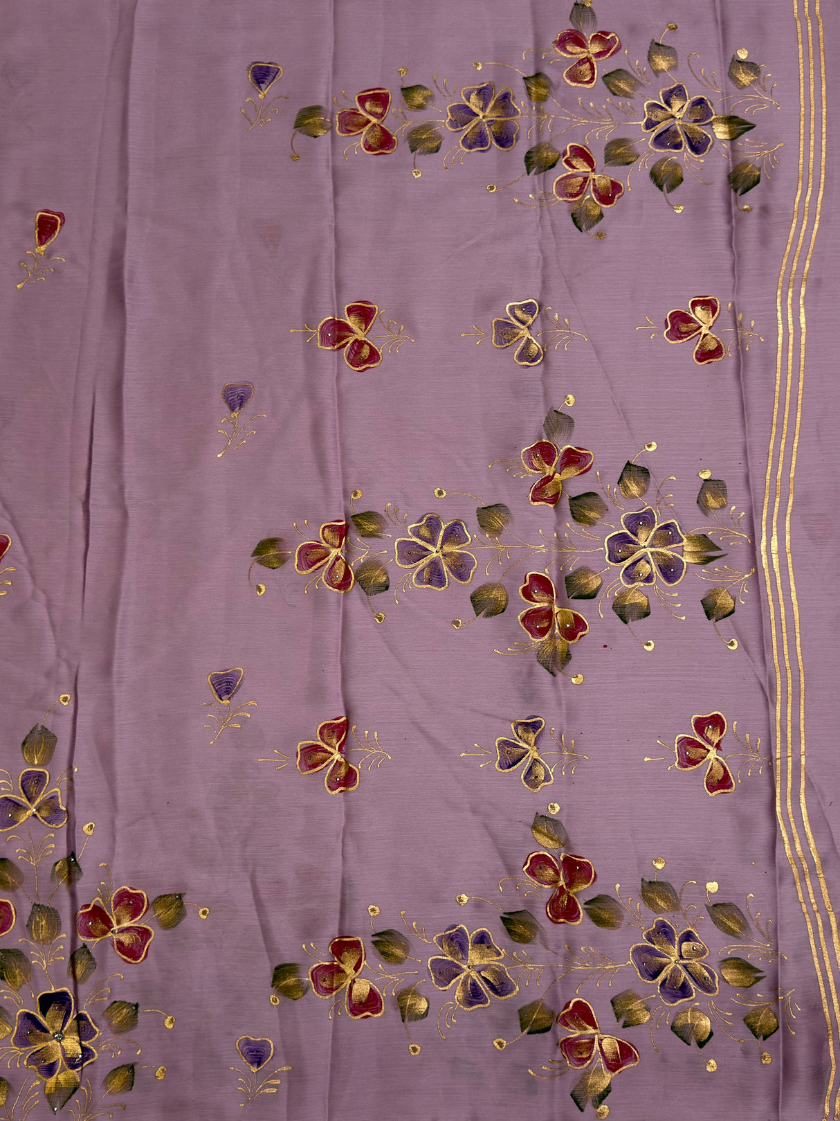 MIMOSA Saree Saree — pallu and zari work detail