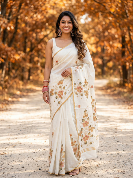 MIMOSA Saree Saree — front view on mannequin