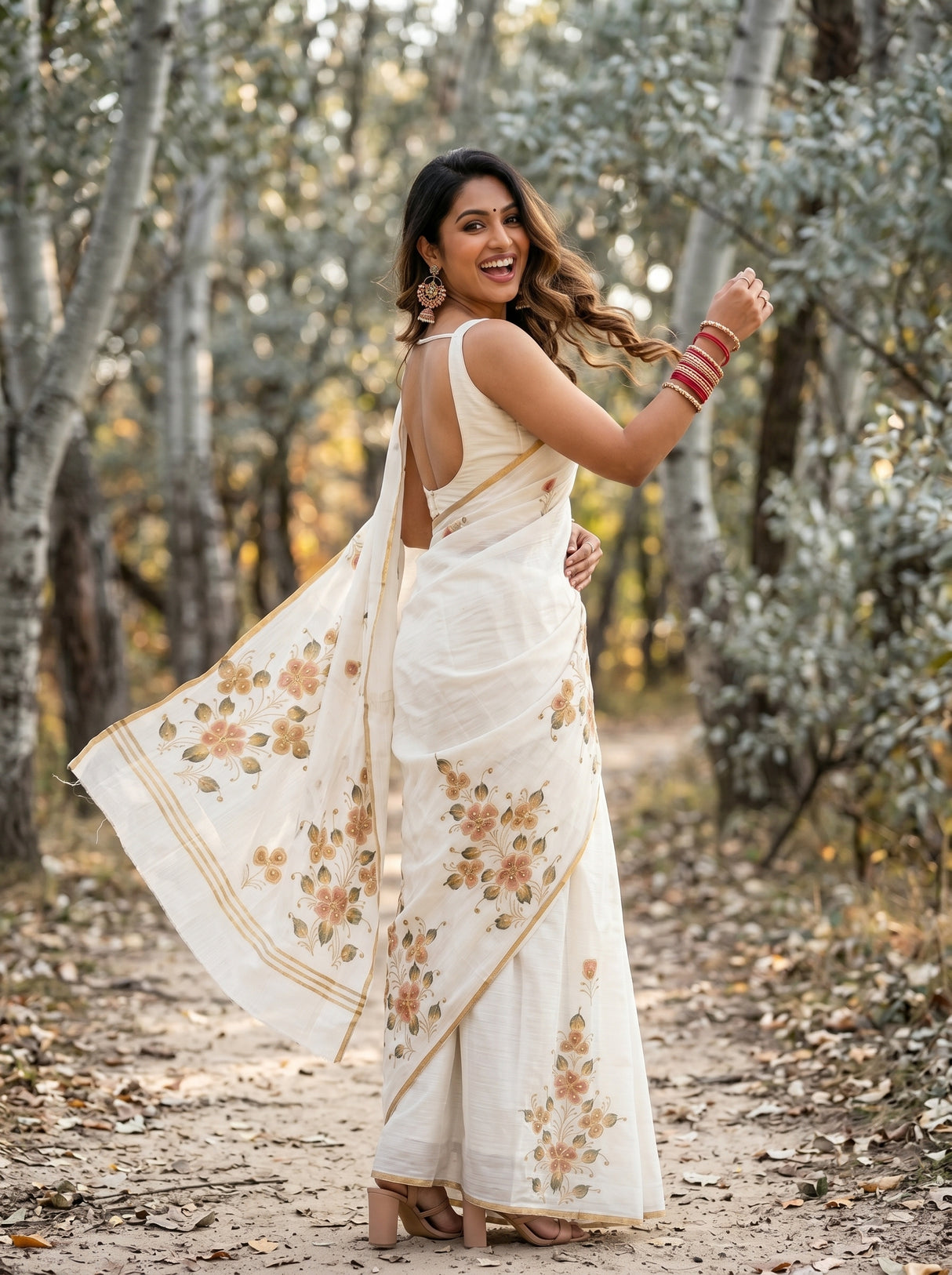 MIMOSA Saree Saree — pose 5 styling detail
