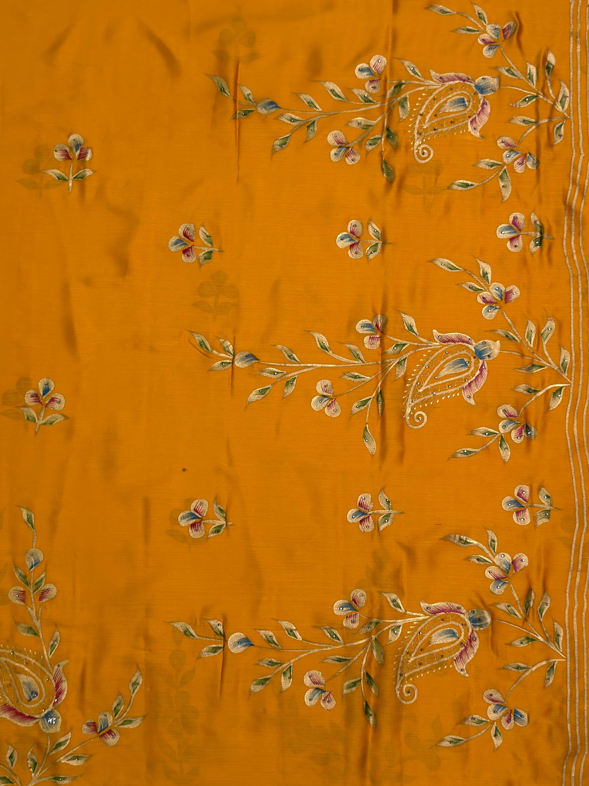 MIMOSA Saree Saree — pallu and zari work detail