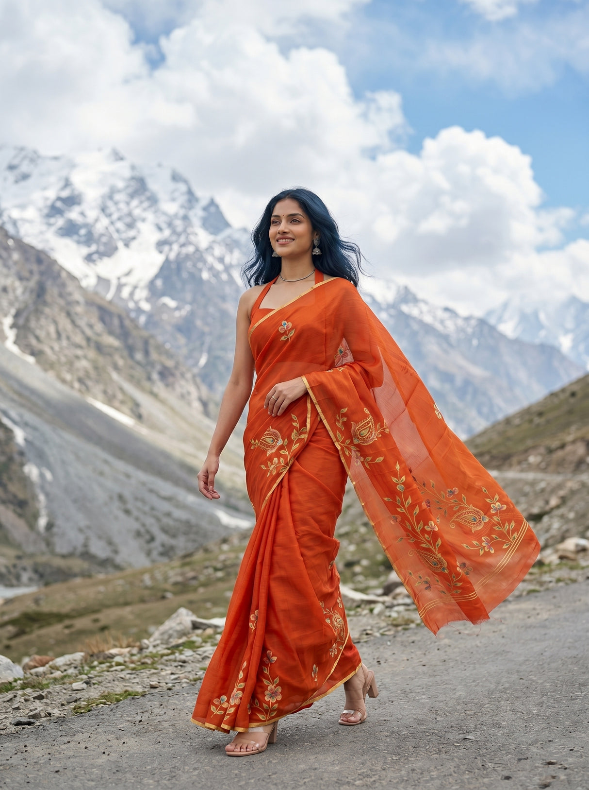 MIMOSA Saree Saree — pose 6 styling detail
