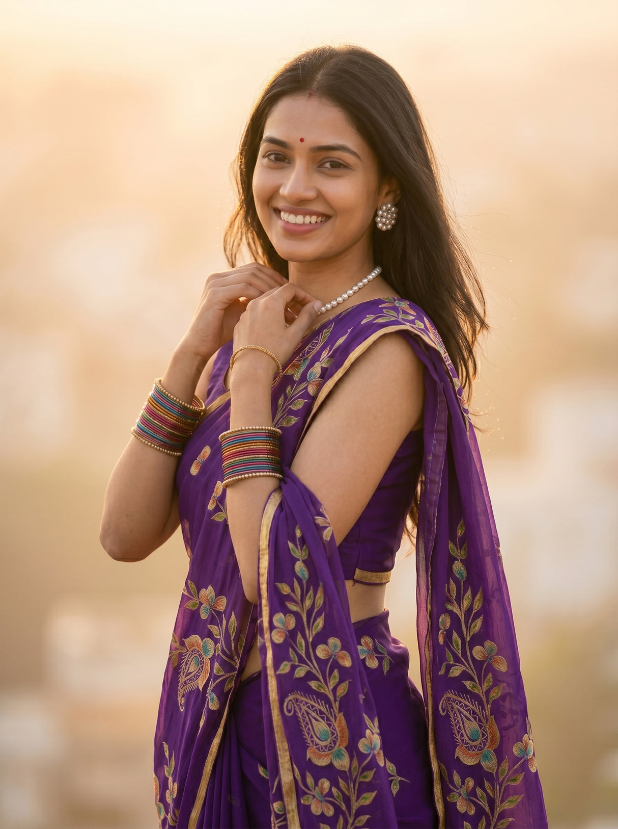 MIMOSA Saree Saree — pose 10 styling detail