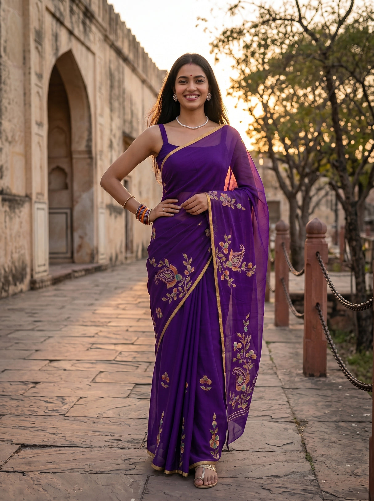 MIMOSA Saree Saree — pose 4 styling detail