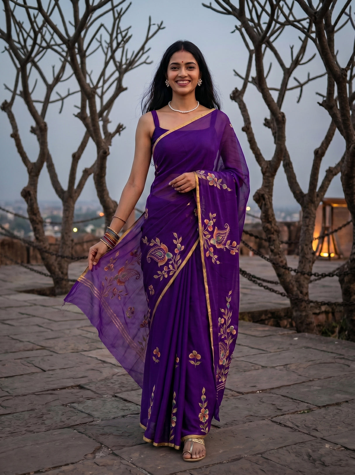 MIMOSA Saree Saree — pose 6 styling detail