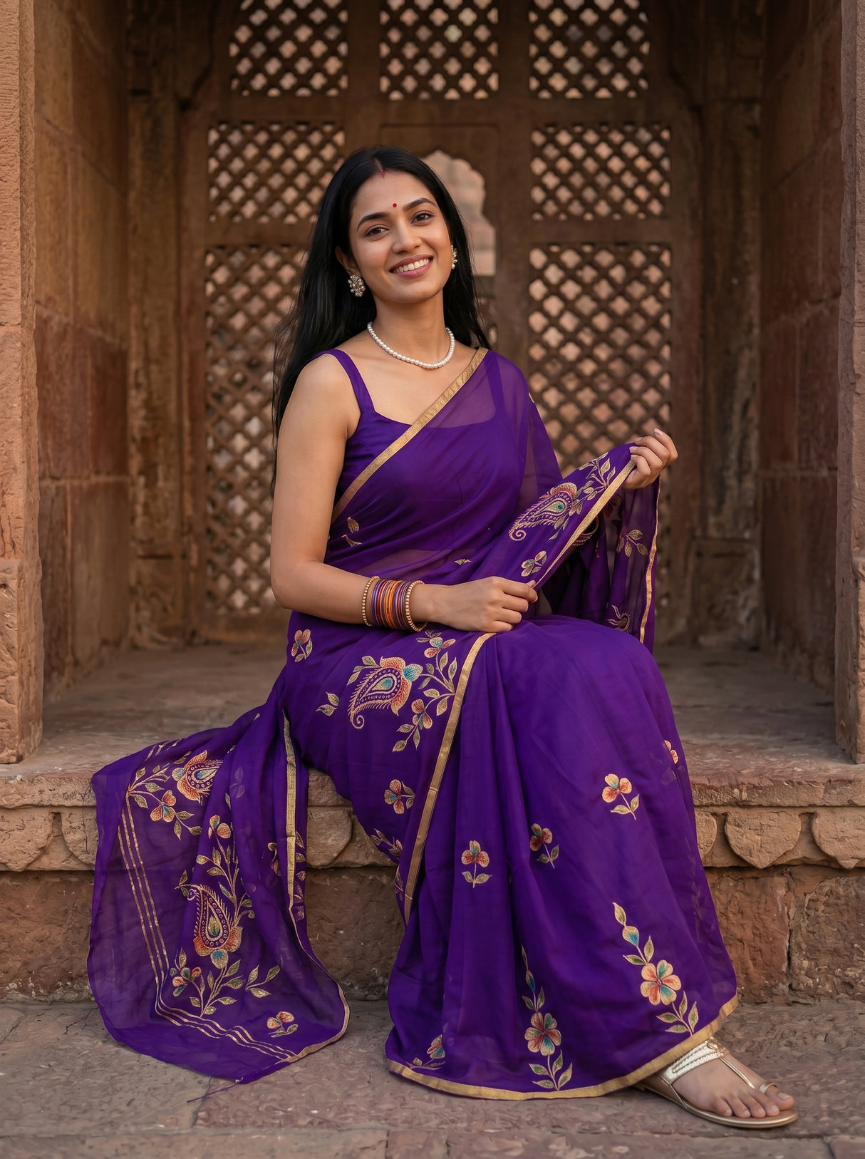 MIMOSA Saree Saree — pose 8 styling detail