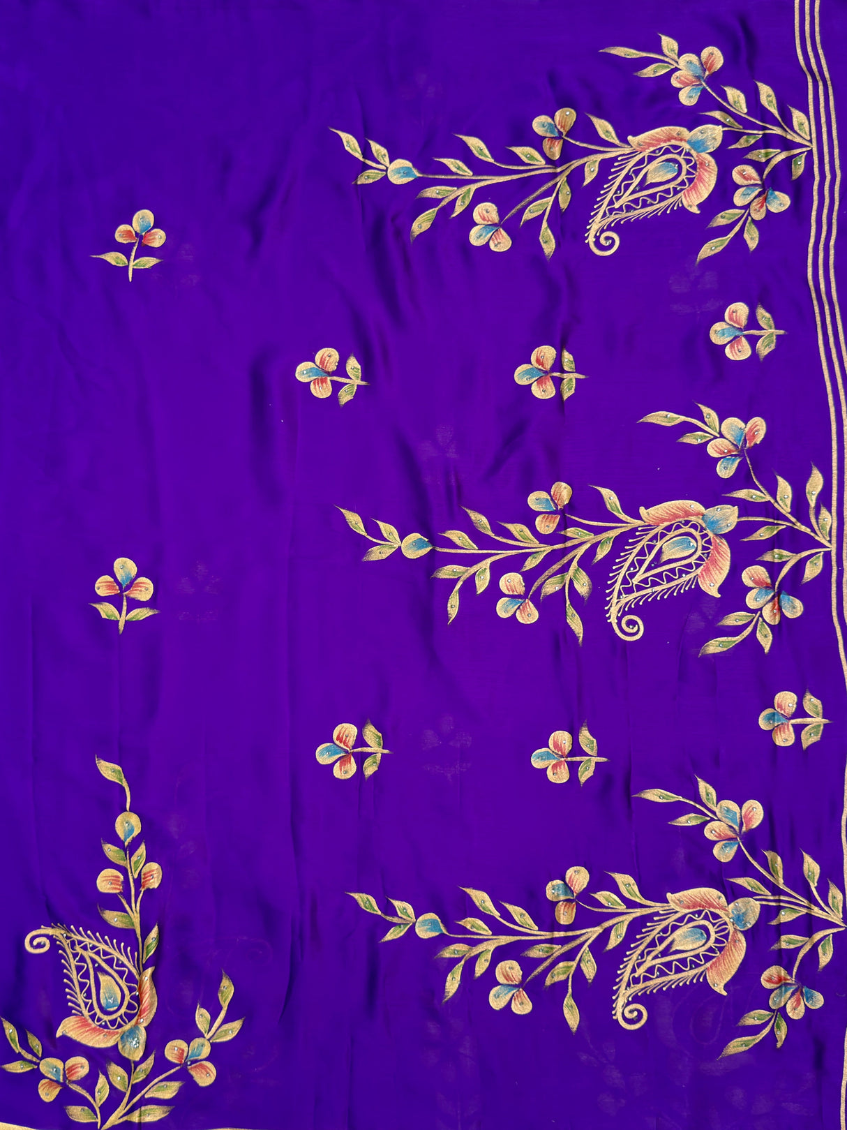 MIMOSA Saree Saree — pallu and zari work detail