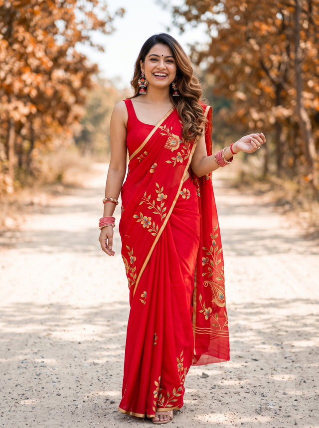MIMOSA Saree Saree — front view on mannequin