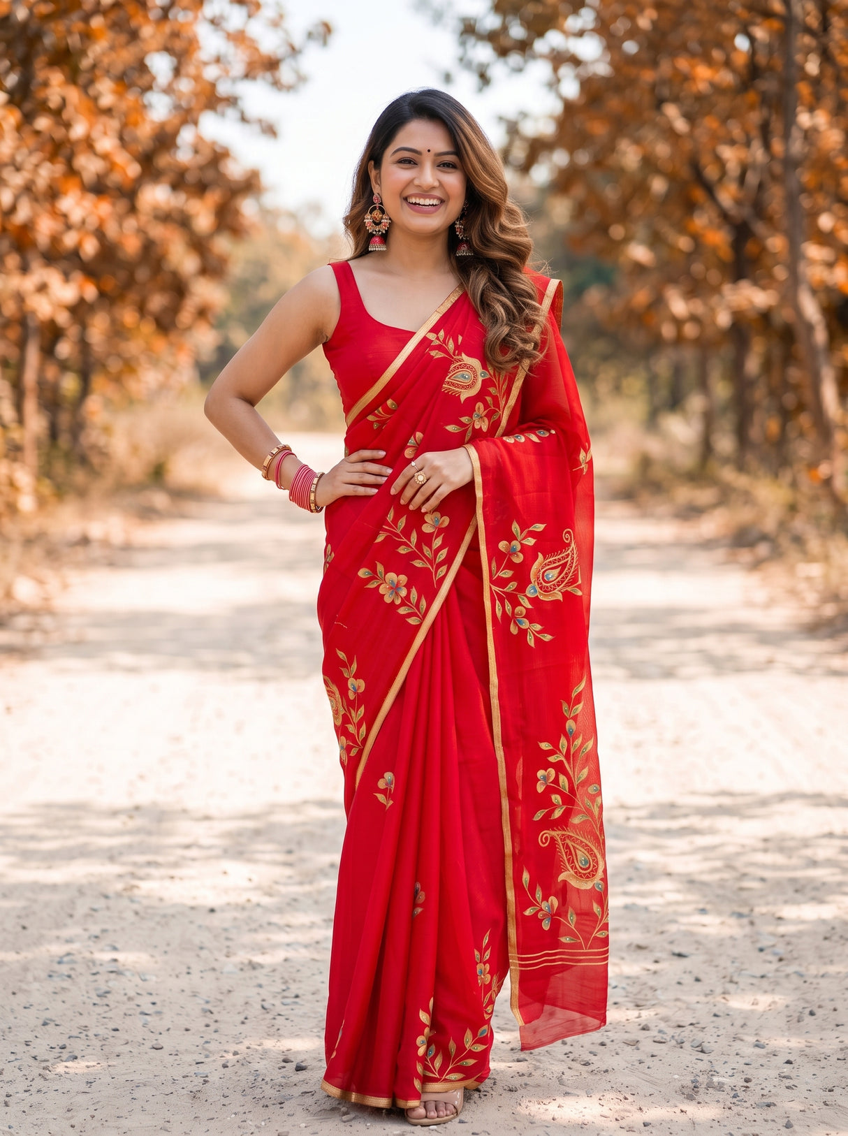 MIMOSA Saree Saree — pose 4 styling detail