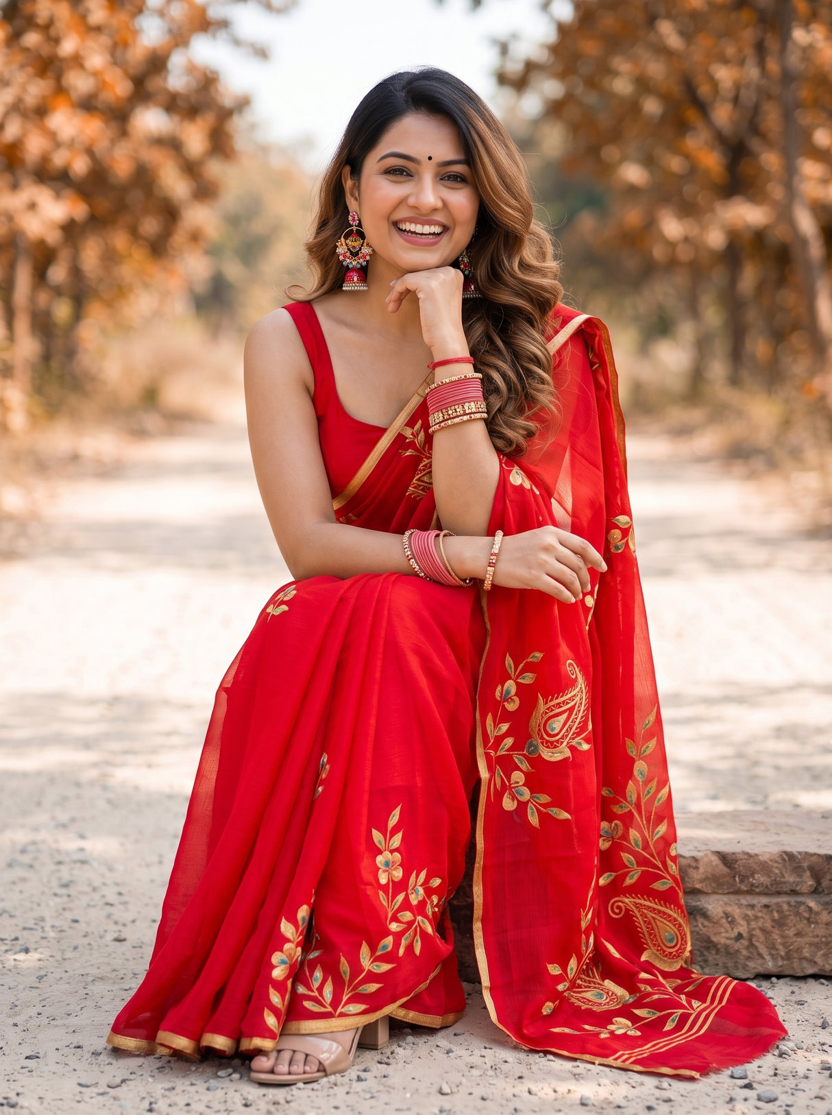 MIMOSA Saree Saree — pose 8 styling detail