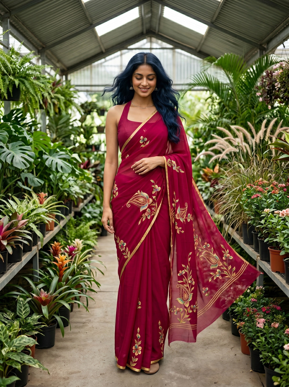MIMOSA Saree Saree — front view on mannequin