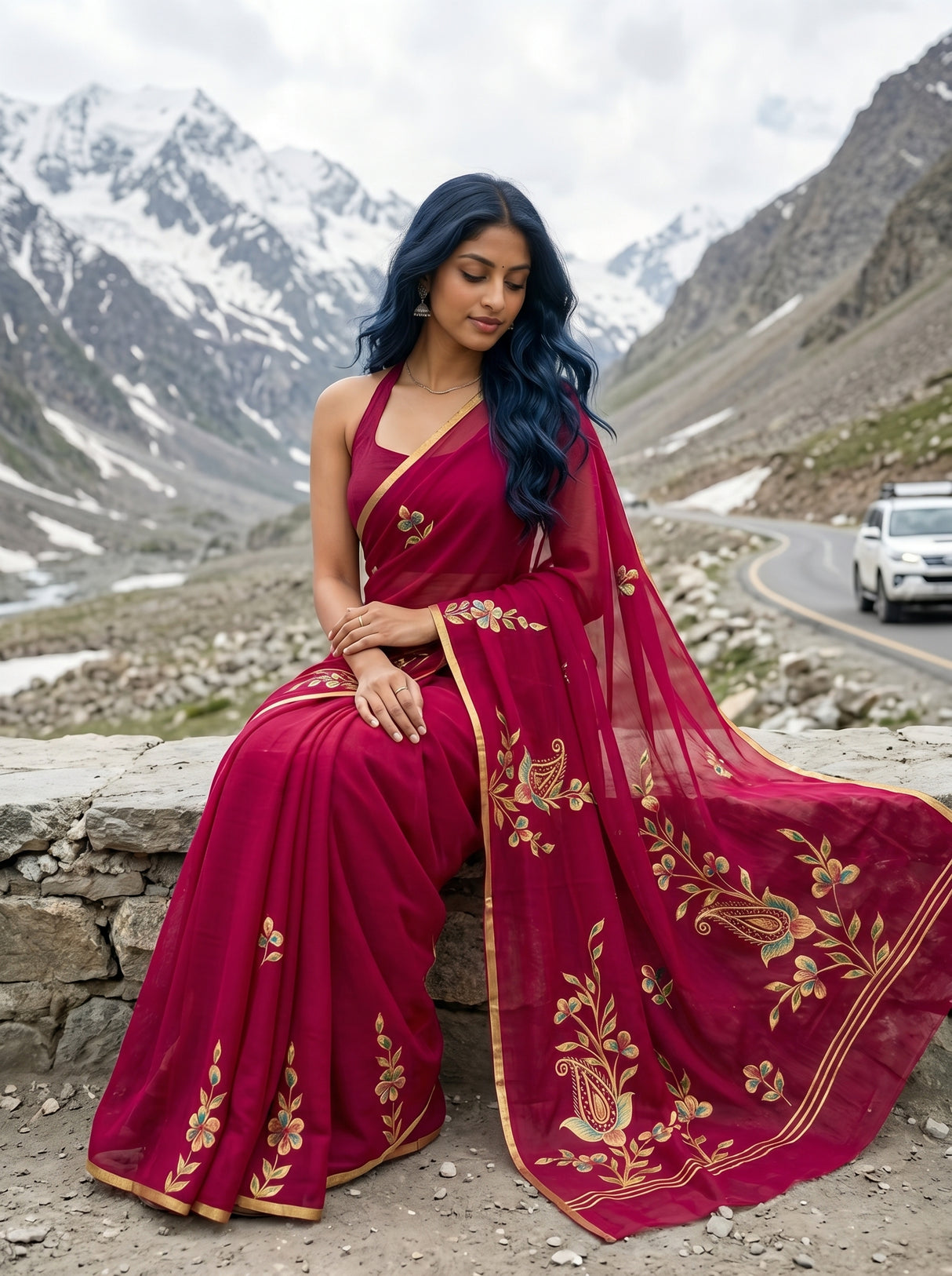 MIMOSA Saree Saree — pose 8 styling detail