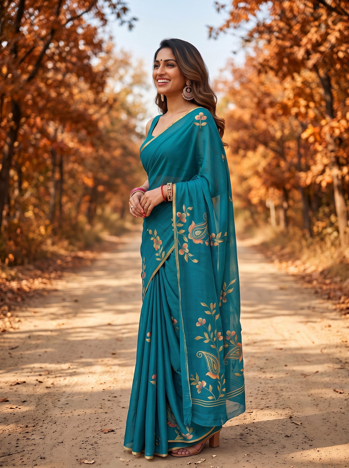 MIMOSA Saree Saree — pose 3 styling detail