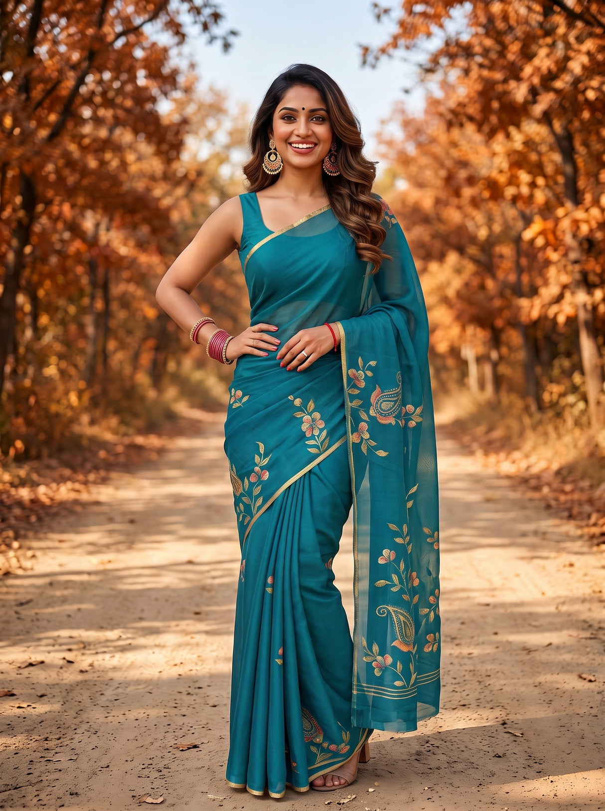 MIMOSA Saree Saree — pose 4 styling detail