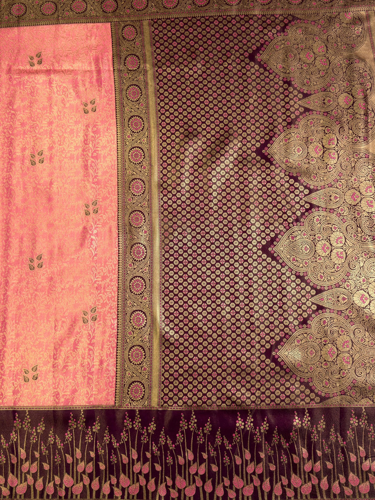 MIMOSA Saree Saree — pallu and zari work detail