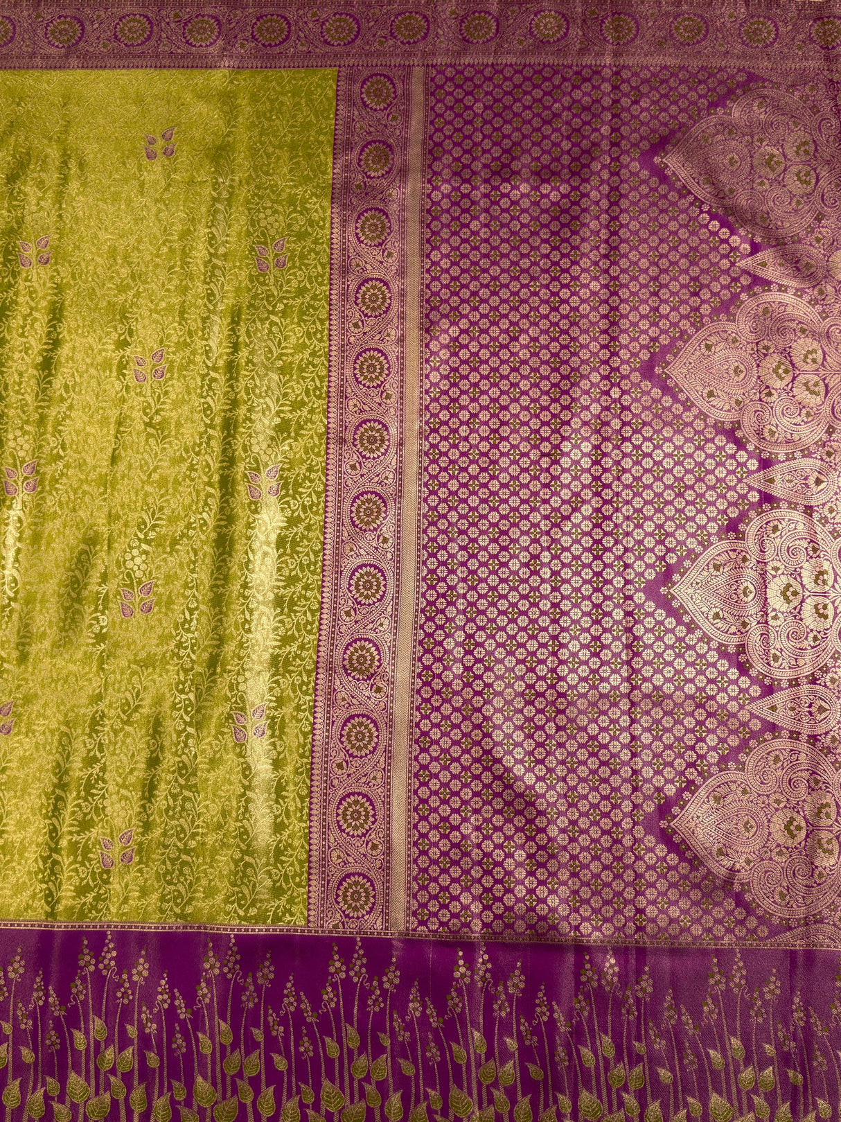 MIMOSA Saree Saree — pallu and zari work detail