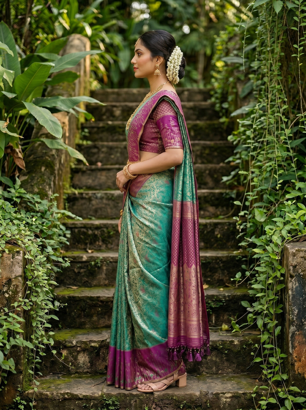 MIMOSA Saree Saree — pose 3 styling detail