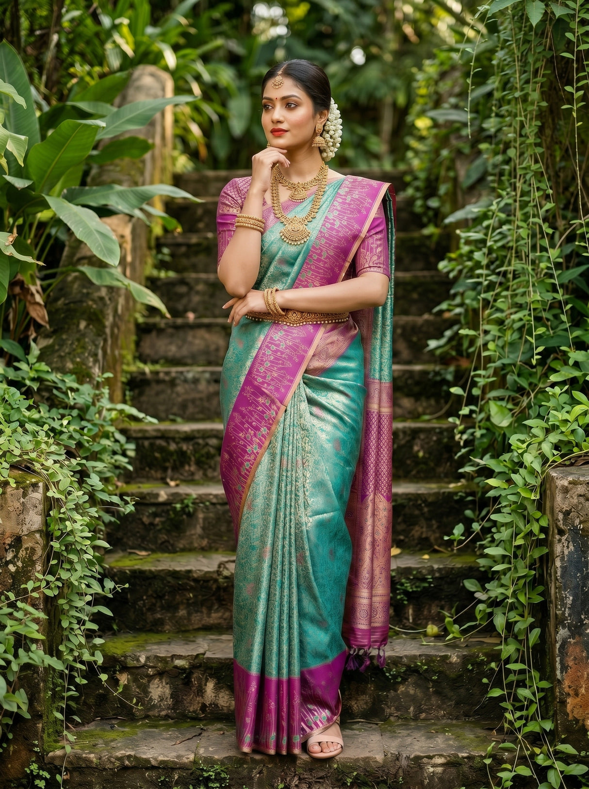MIMOSA Saree Saree — pose 4 styling detail